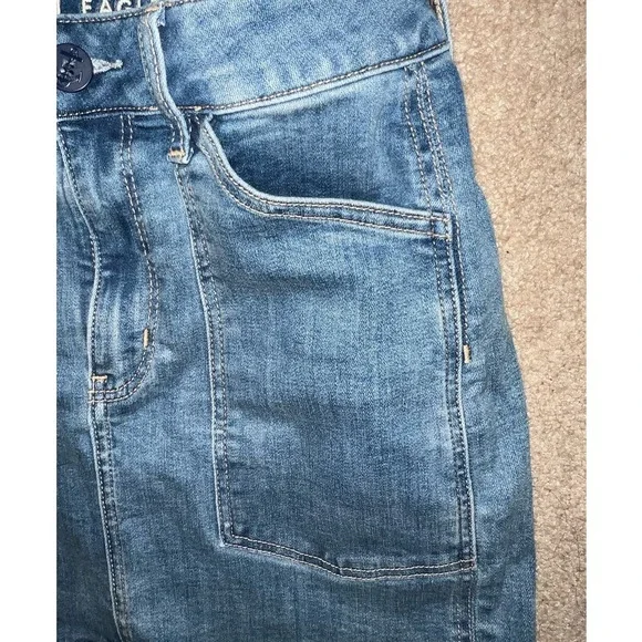 American Eagle Womens Hi-Rise Mini Jean Skirt size 6 - Picture 2 of 7